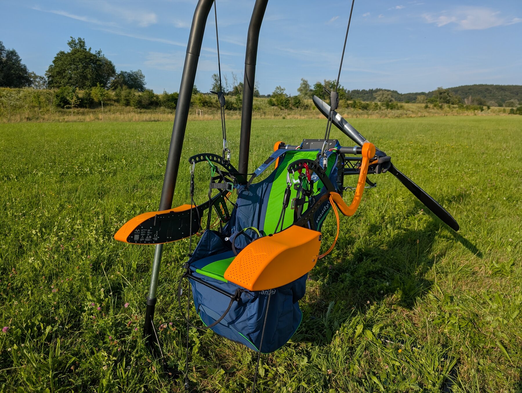 Terra420 mit Woody Valley Wani Light Gurtzeug